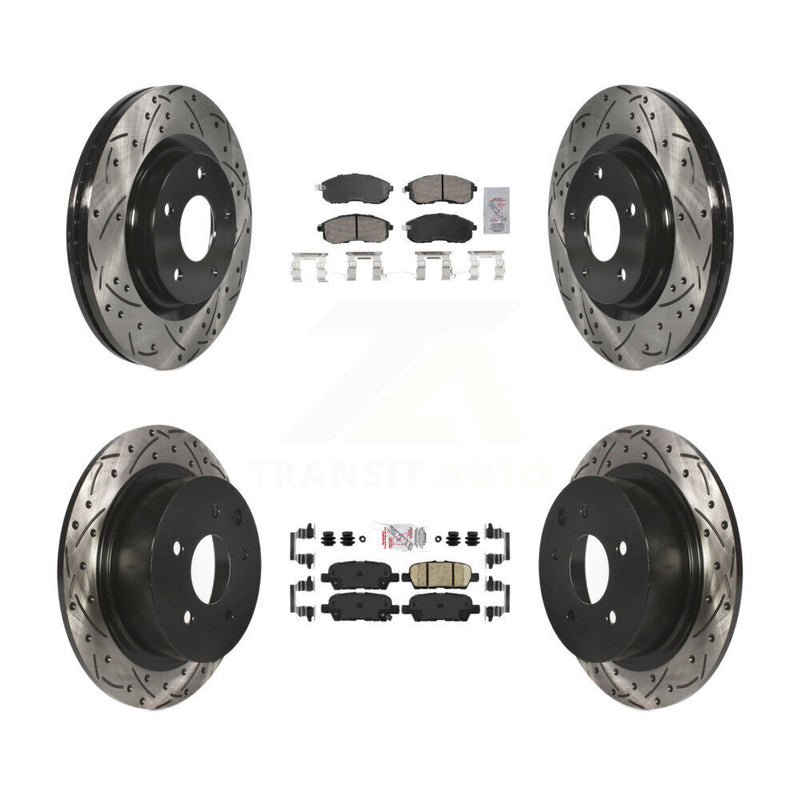 Transit Auto KDA-102648 Disc Brake Kit for 2017-2019 Nissan Sentra - Front and Rear product image