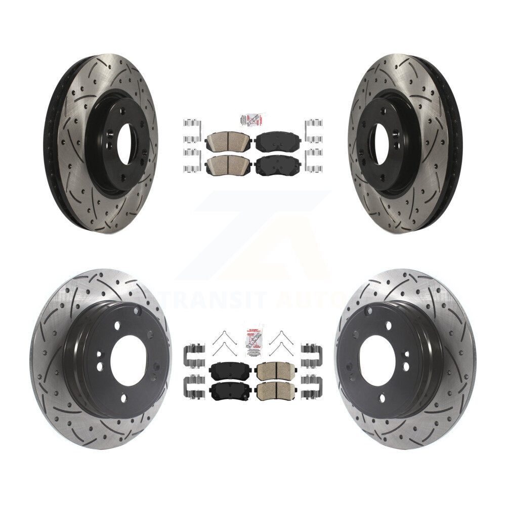 Transit Auto KDA-102653 Disc Brake Kit for 2016 Hyundai Sonata - Front and Rear product image