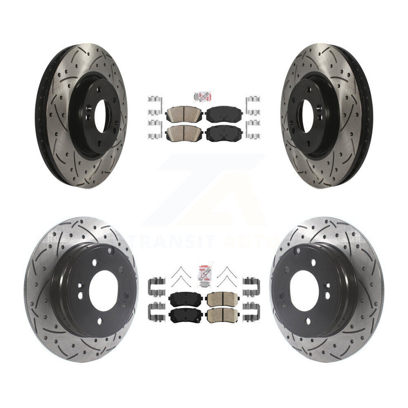 Transit Auto KDA-102653 Disc Brake Kit for 2016 Hyundai Sonata - Front and Rear product image