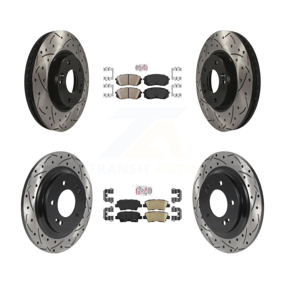 Transit Auto KDA-102654 Disc Brake Kit for 2016 Hyundai Sonata - Front and Rear product image