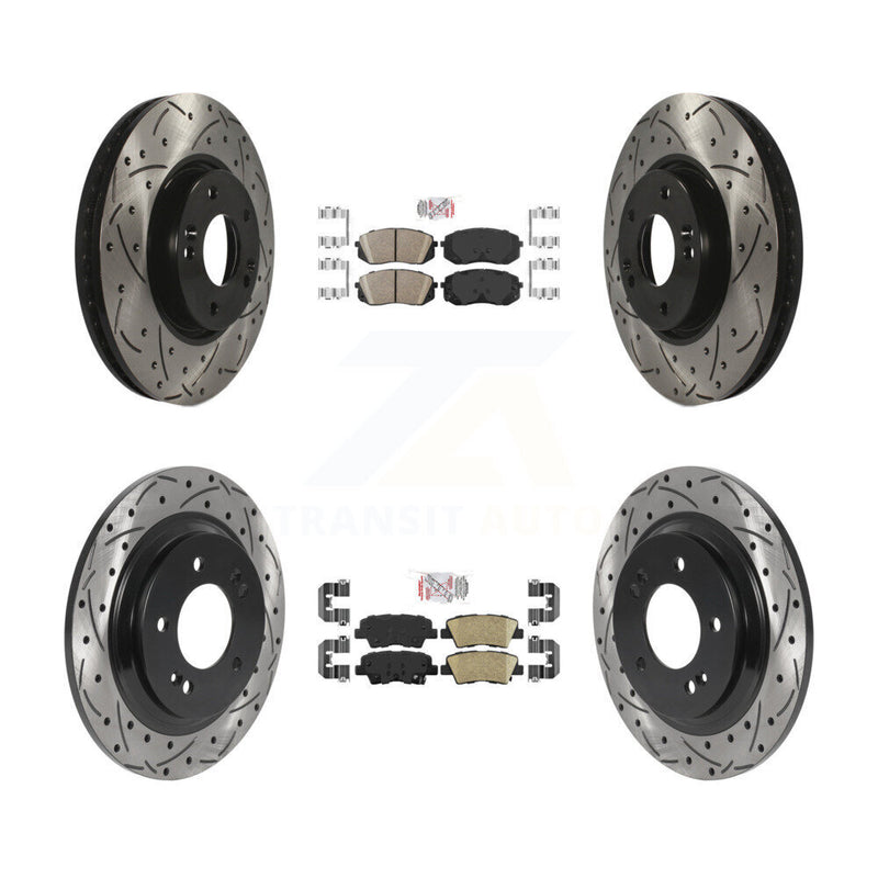 Transit Auto KDA-102654 Disc Brake Kit for 2016 Hyundai Sonata - Front and Rear product image