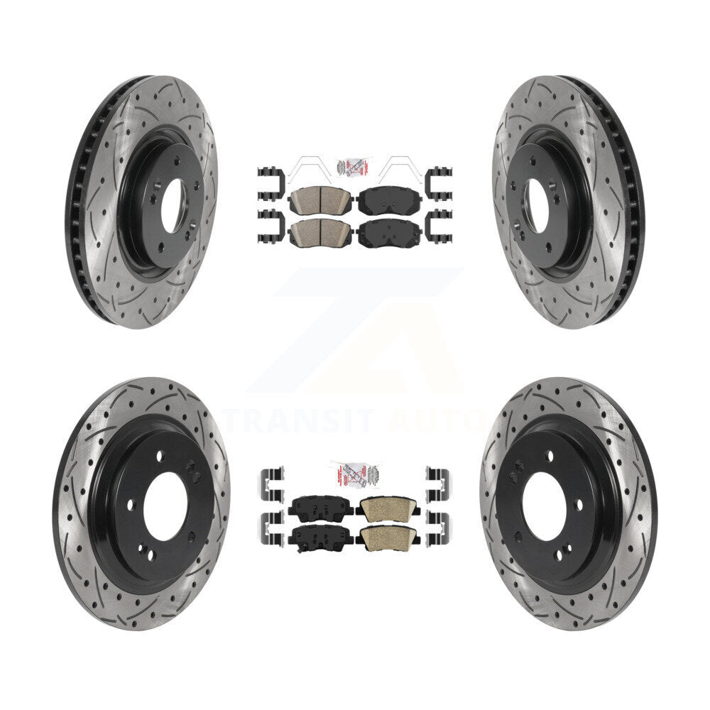 Transit Auto KDA-102657 Disc Brake Kit for 2016 Hyundai Sonata - Front and Rear product image