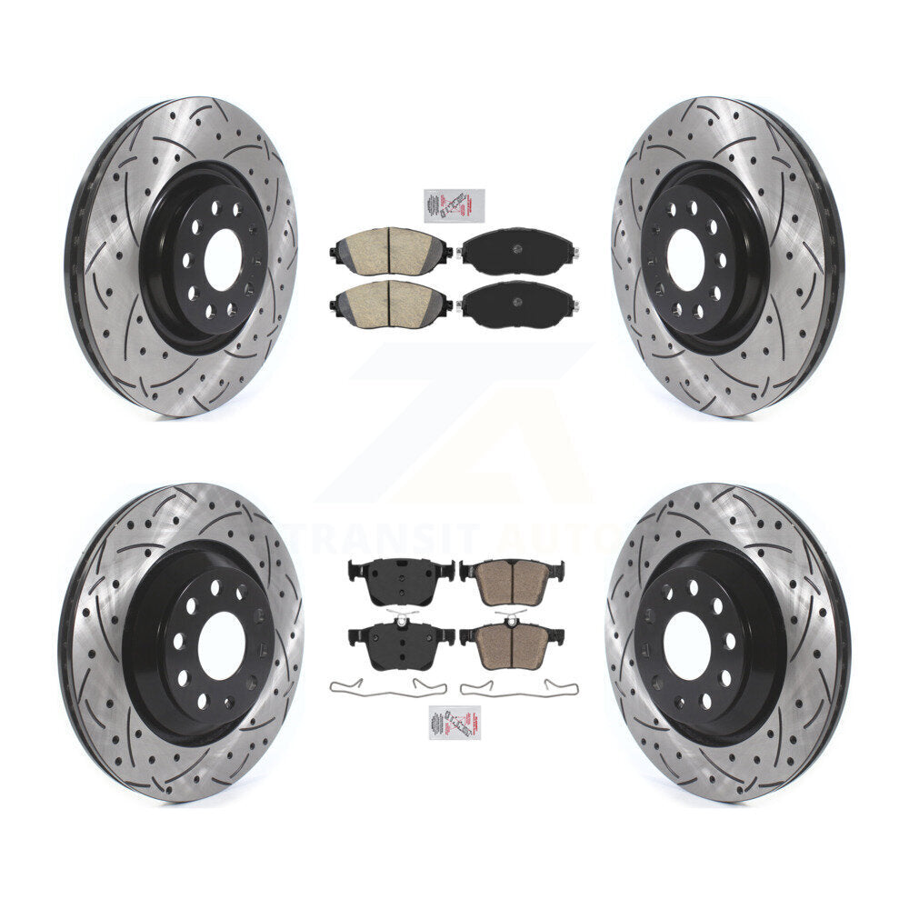 Transit Auto KDA-102666 Disc Brake Kit for 2017-2019 Volkswagen Golf R - Front and Rear product image