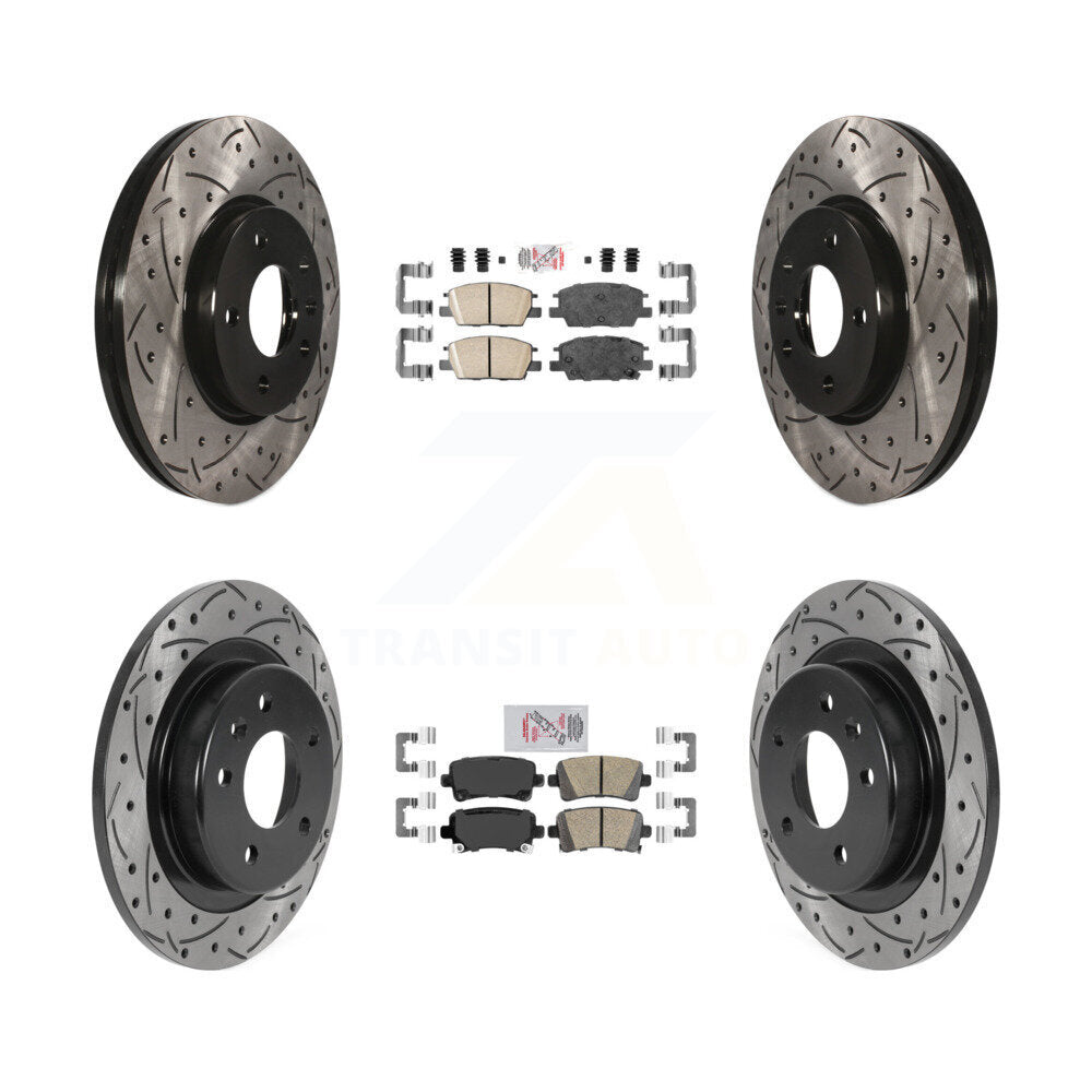 Transit Auto KDA-102668 Disc Brake Kit for 2016 Chevrolet Malibu - Front and Rear product image