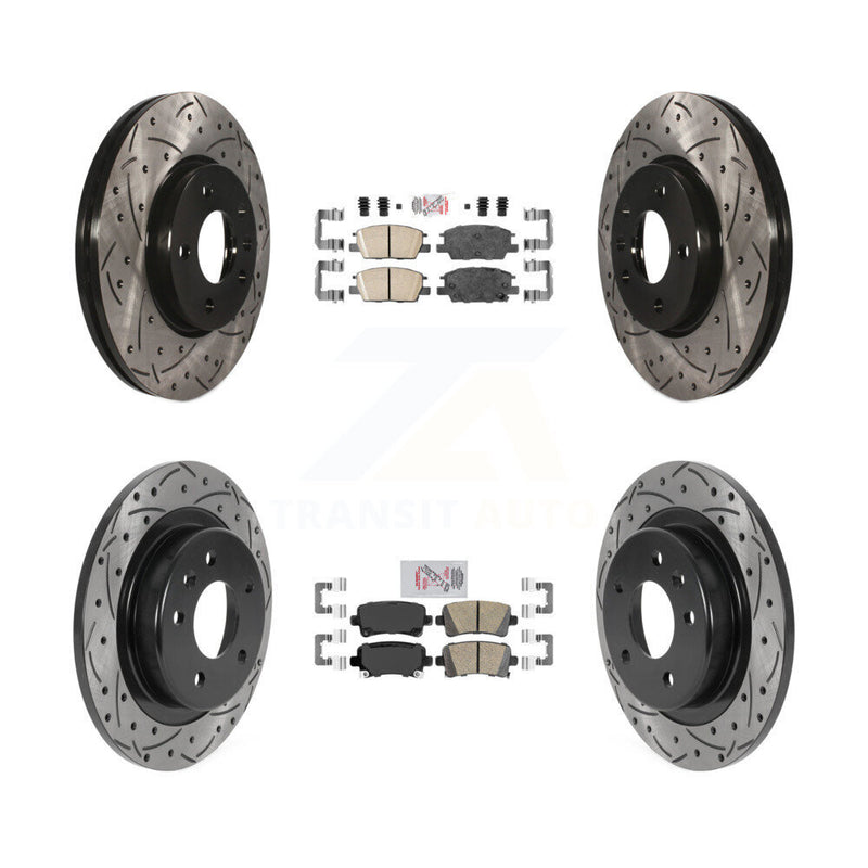 Transit Auto KDA-102668 Disc Brake Kit for 2016 Chevrolet Malibu - Front and Rear product image