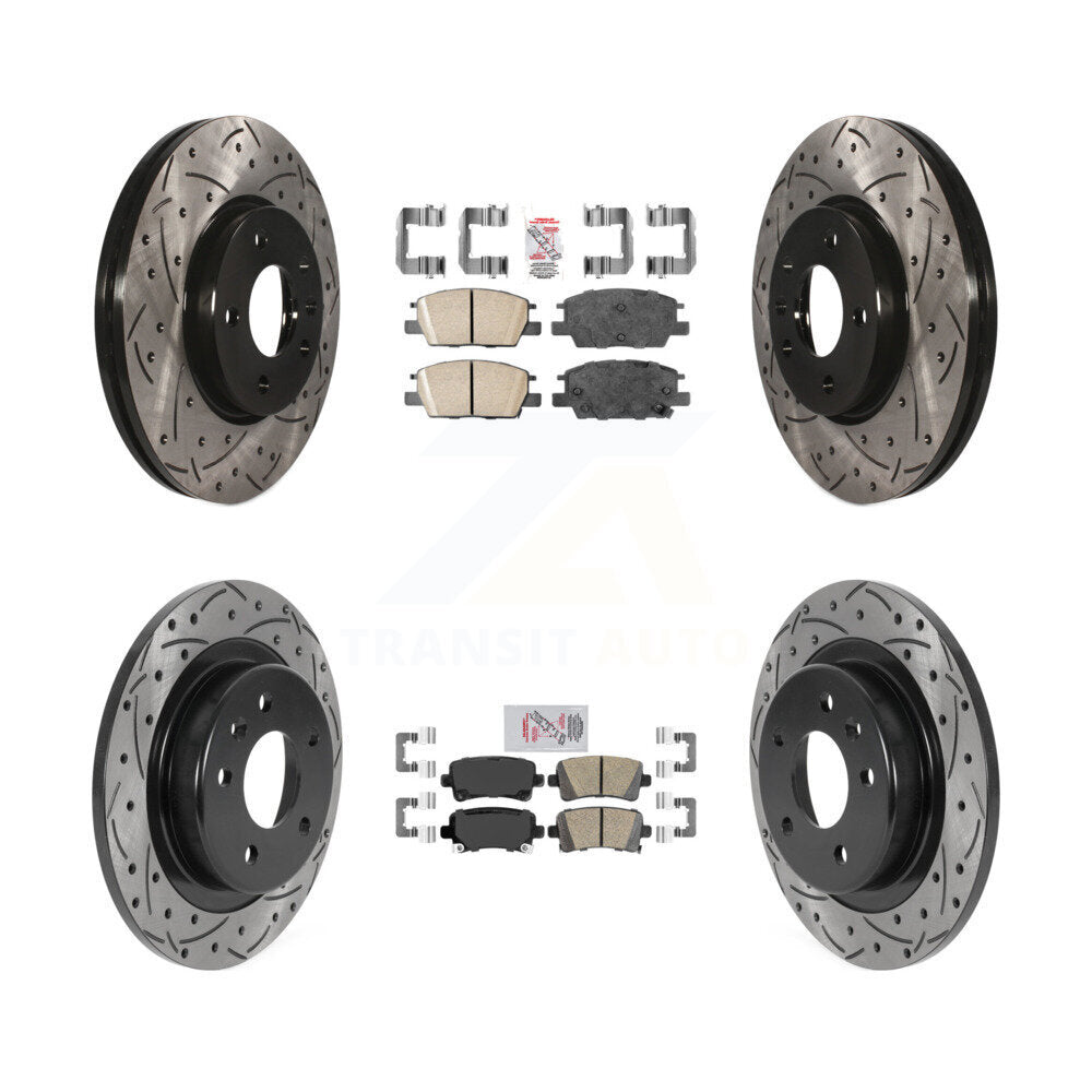Transit Auto KDA-102669 Disc Brake Kit for 2016 Chevrolet Malibu - Front and Rear product image