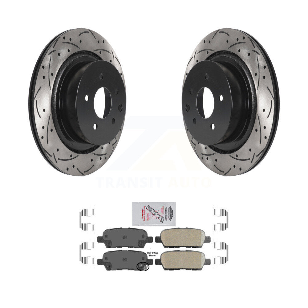 Transit Auto KDA-102683 Disc Brake Kit for 2007-2015 INFINITI Q60, INFINITI G35 - Rear product image