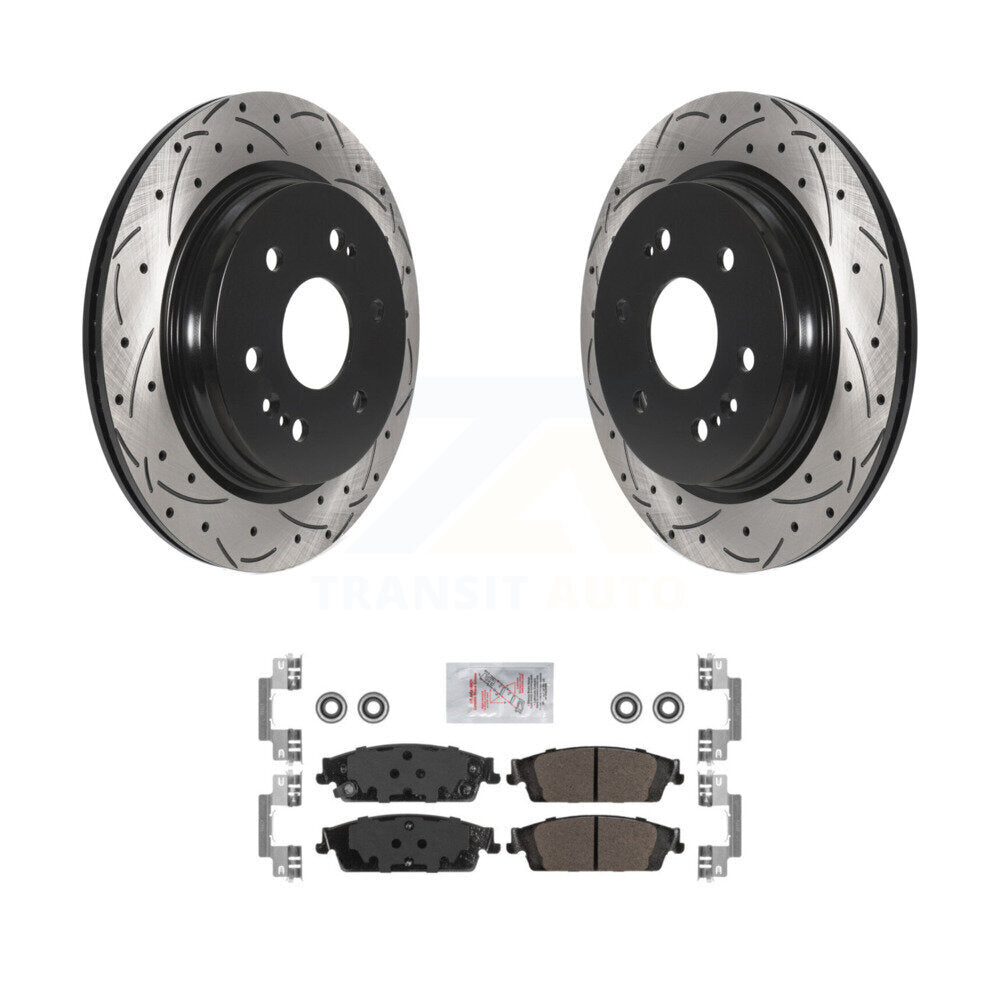 Transit Auto KDA-102690 Disc Brake Kit for 2019 Chevrolet Silverado 1500 LD, GMC Sierra 1500 Limited - Rear product image