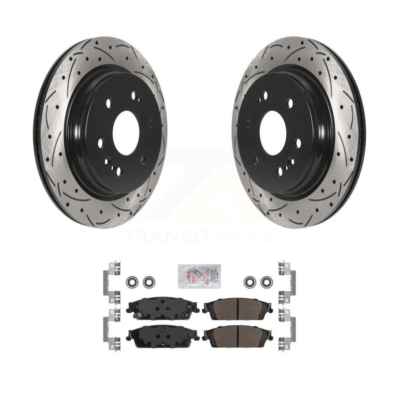 Transit Auto KDA-102690 Disc Brake Kit for 2019 Chevrolet Silverado 1500 LD, GMC Sierra 1500 Limited - Rear product image