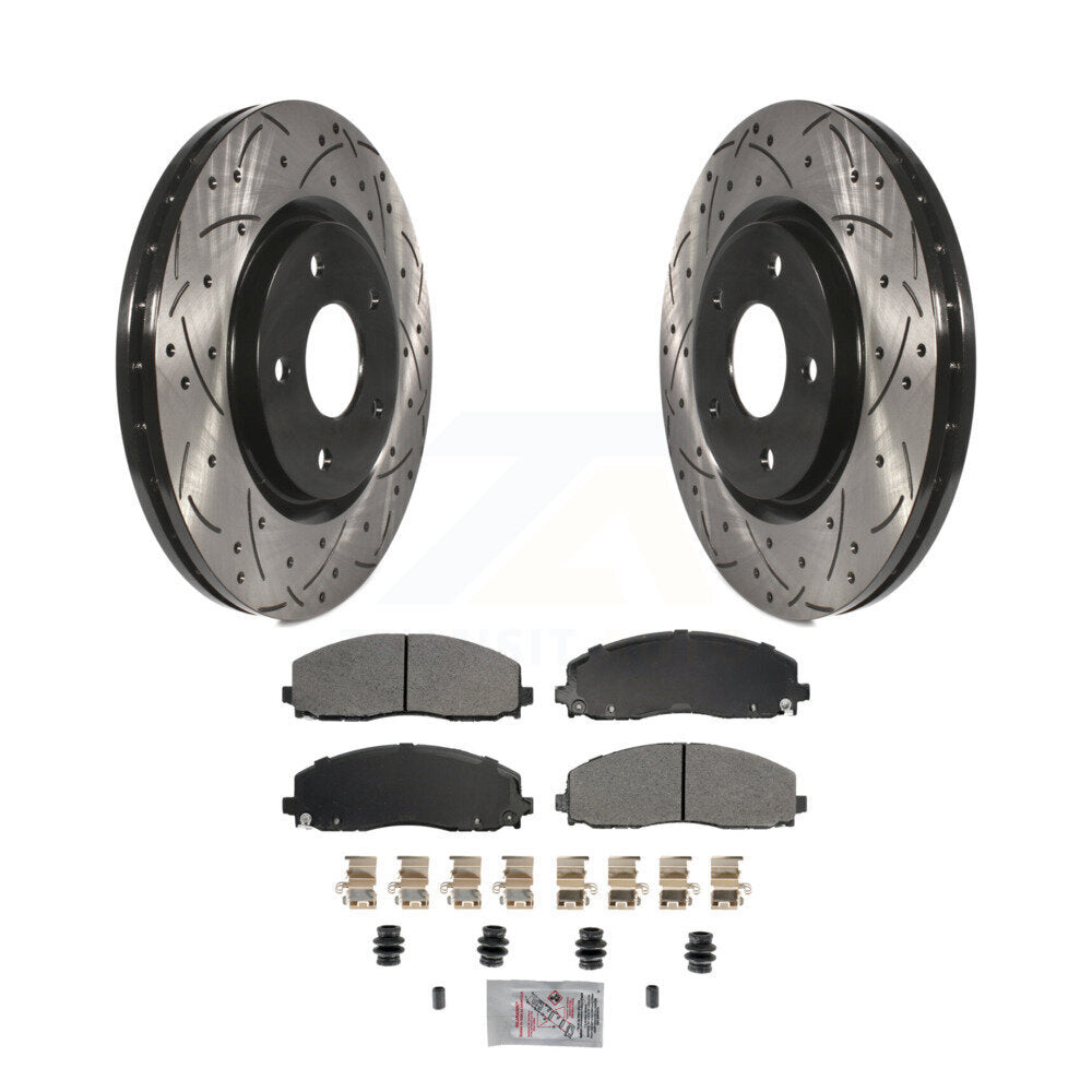 Transit Auto KDA-102748 Disc Brake Kit for 2009-2024 Chrysler Pacifica, Chrysler Grand Caravan, Chrysler Voyager & more - Front product image