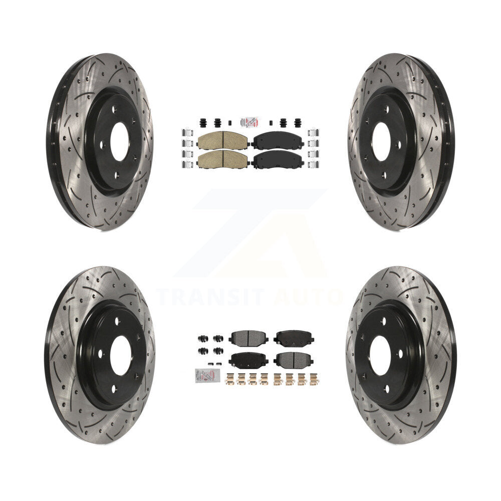 Transit Auto KDA-102753 Disc Brake Kit for 2012-2020 Dodge Grand Caravan, Dodge Journey, Chrysler Town & Country & more - Front and Rear product image