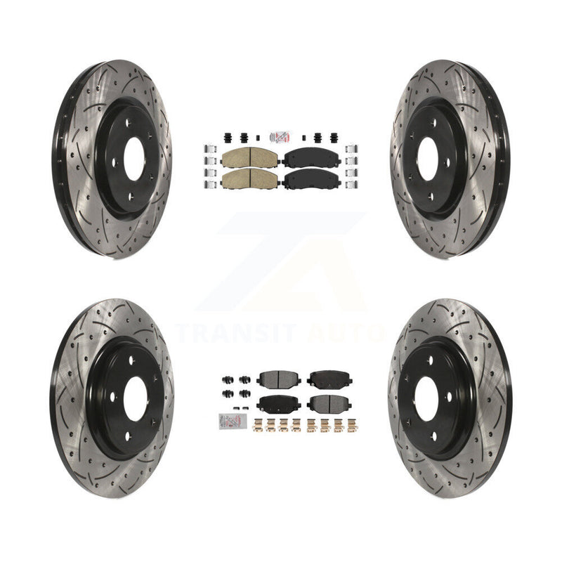 Transit Auto KDA-102753 Disc Brake Kit for 2012-2020 Dodge Grand Caravan, Dodge Journey, Chrysler Town & Country & more - Front and Rear product image