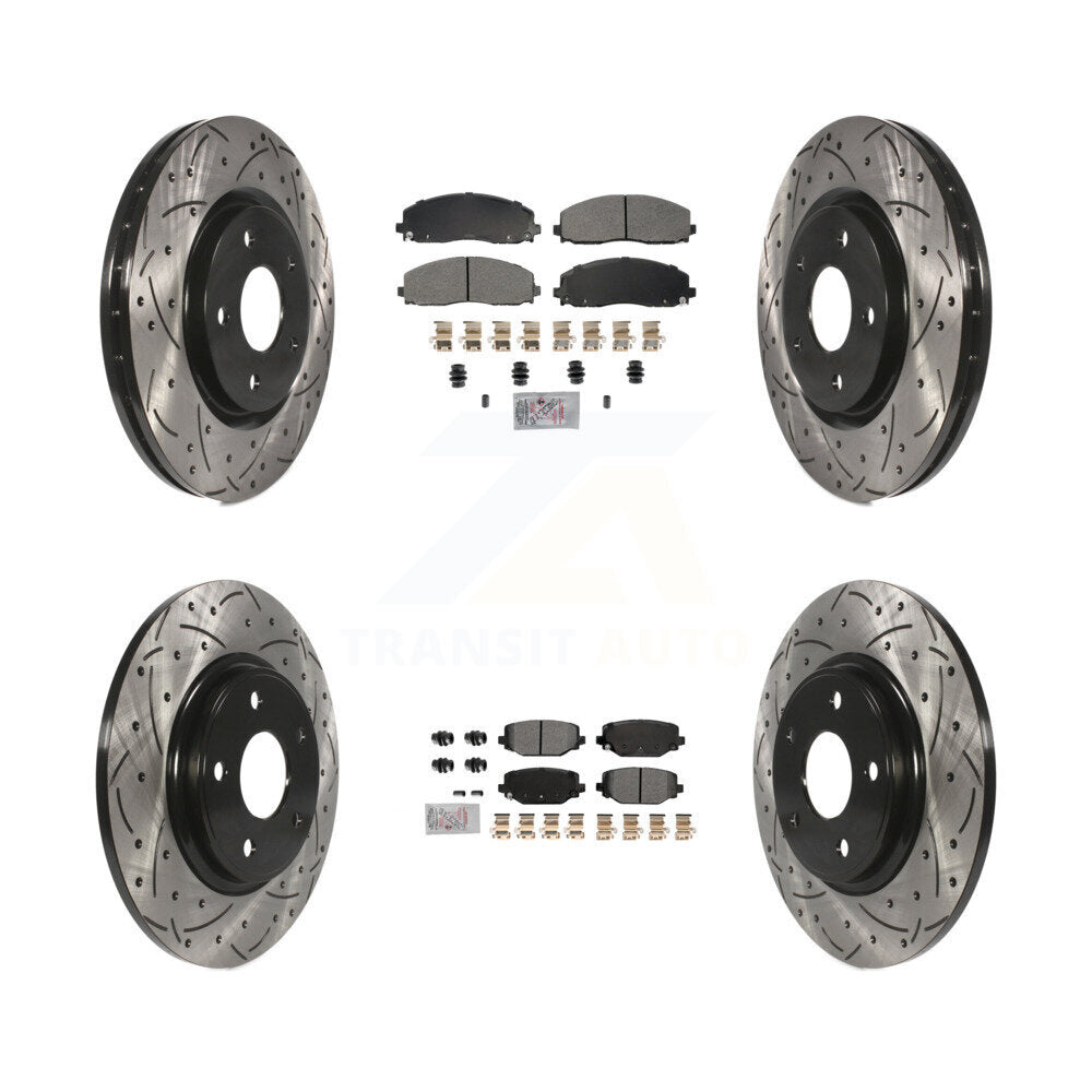 Transit Auto KDA-102754 Disc Brake Kit for 2012-2020 Dodge Grand Caravan, Dodge Journey, Chrysler Town & Country & more - Front and Rear product image