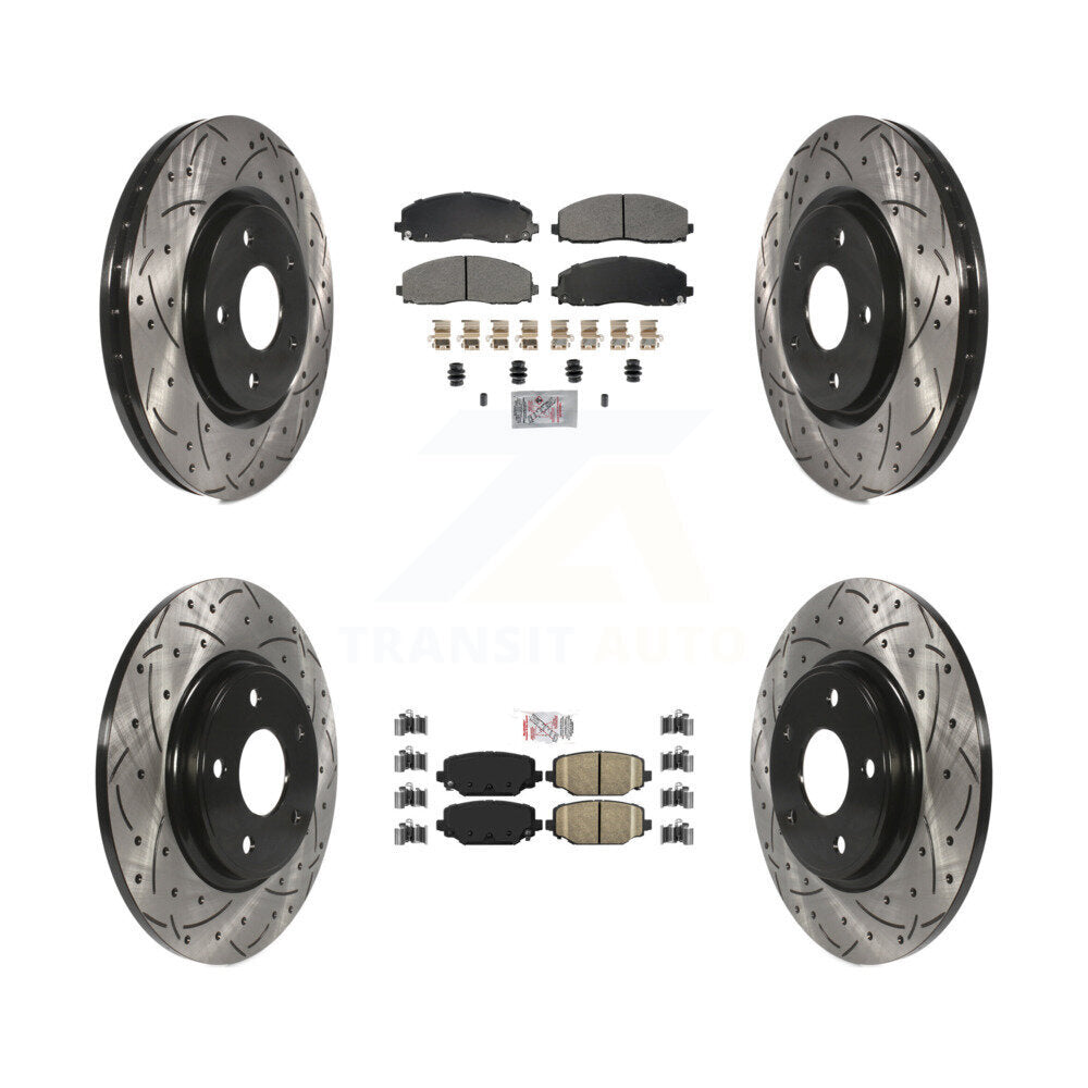 Transit Auto KDA-102756 Disc Brake Kit for 2012-2020 Dodge Grand Caravan, Dodge Journey, Chrysler Town & Country & more - Front and Rear product image