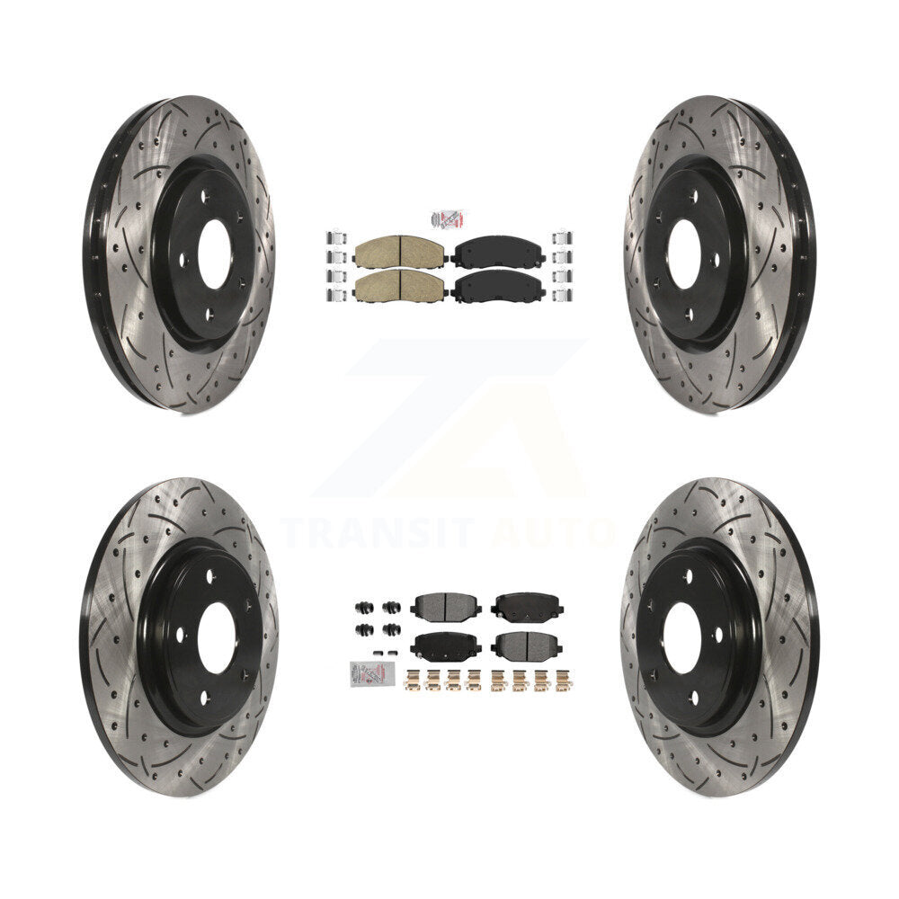 Transit Auto KDA-102757 Disc Brake Kit for 2012-2020 Dodge Grand Caravan, Dodge Journey, Chrysler Town & Country & more - Front and Rear product image