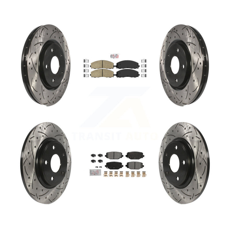 Transit Auto KDA-102757 Disc Brake Kit for 2012-2020 Dodge Grand Caravan, Dodge Journey, Chrysler Town & Country & more - Front and Rear product image