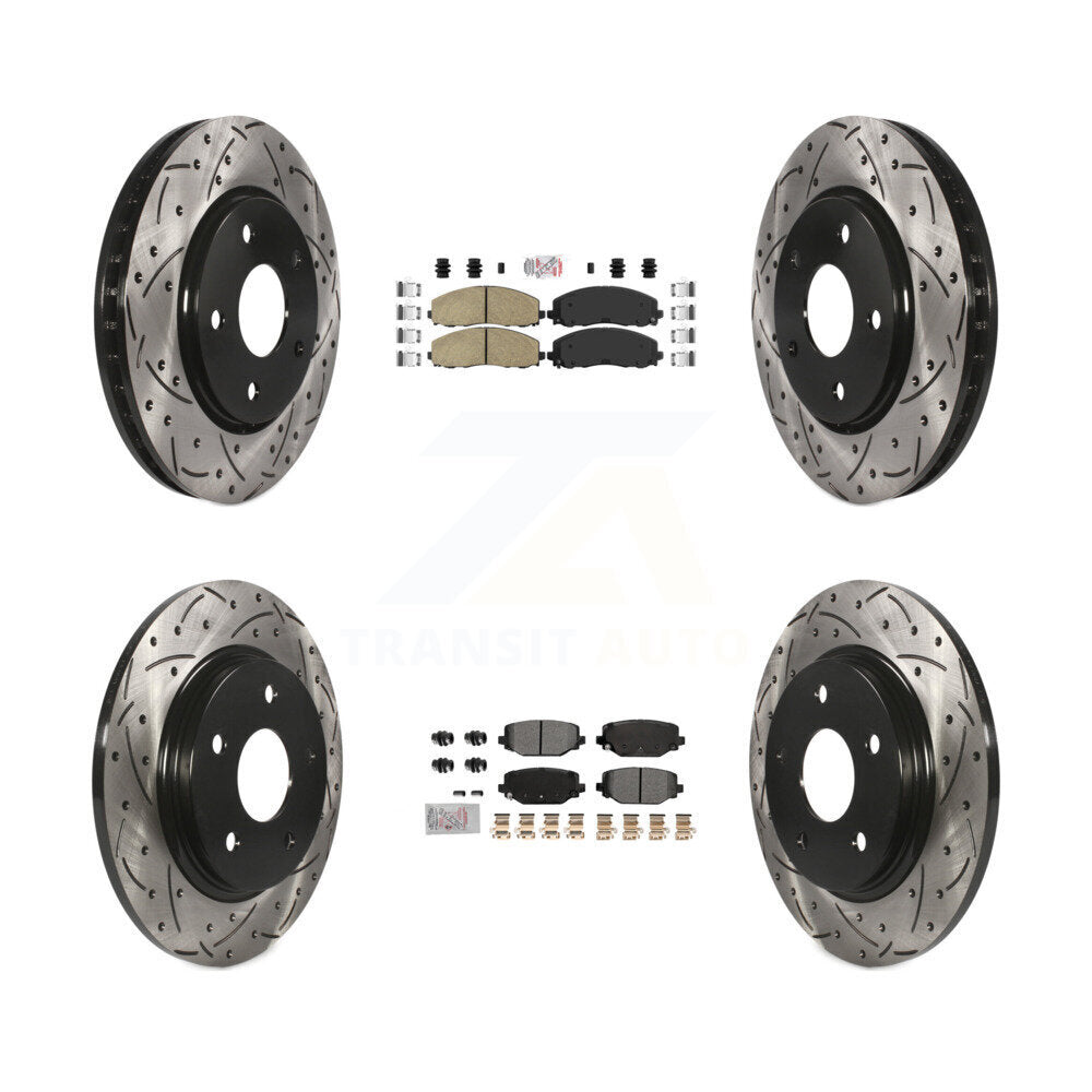 Transit Auto KDA-102761 Disc Brake Kit for 2017-2018 Dodge Grand Caravan - Front and Rear product image