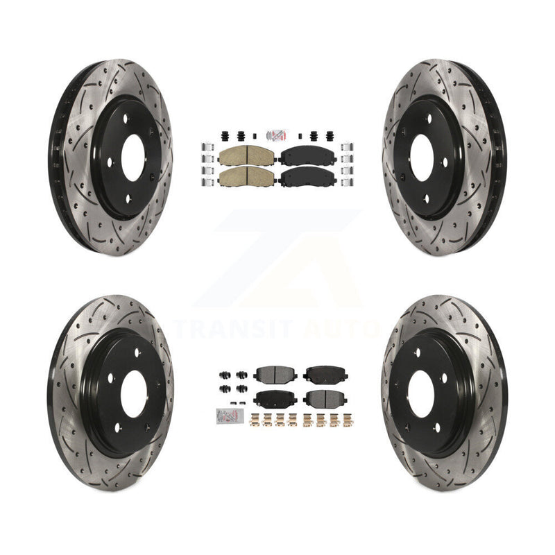 Transit Auto KDA-102761 Disc Brake Kit for 2017-2018 Dodge Grand Caravan - Front and Rear product image