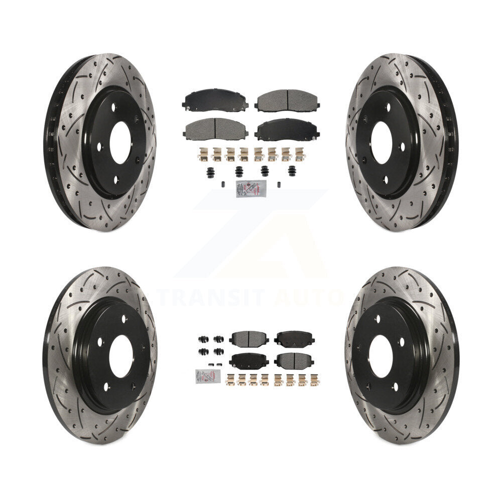 Transit Auto KDA-102762 Disc Brake Kit for 2017-2018 Dodge Grand Caravan - Front and Rear product image