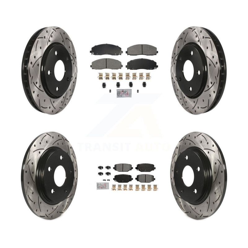 Transit Auto KDA-102762 Disc Brake Kit for 2017-2018 Dodge Grand Caravan - Front and Rear product image