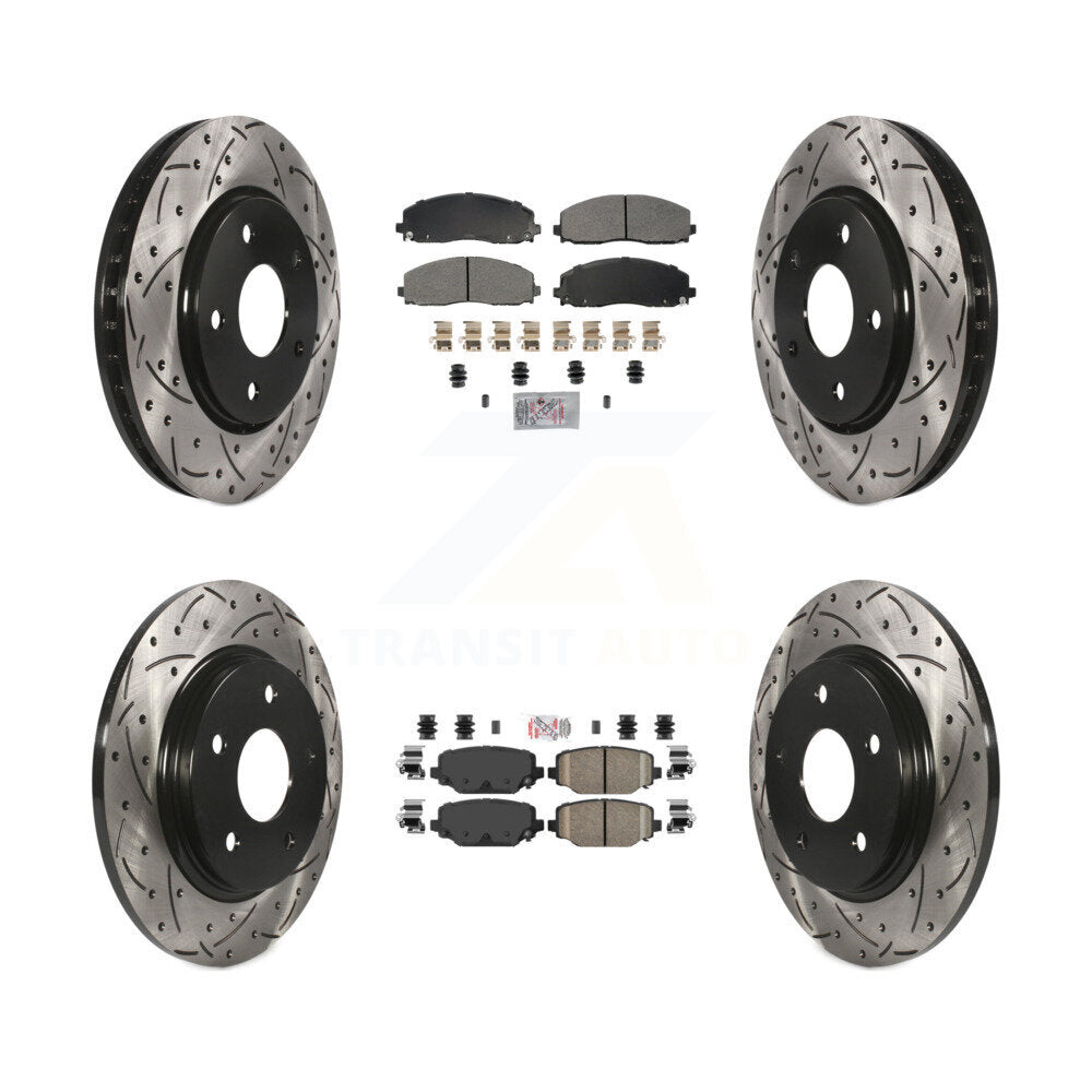 Transit Auto KDA-102763 Disc Brake Kit for 2017-2018 Dodge Grand Caravan - Front and Rear product image