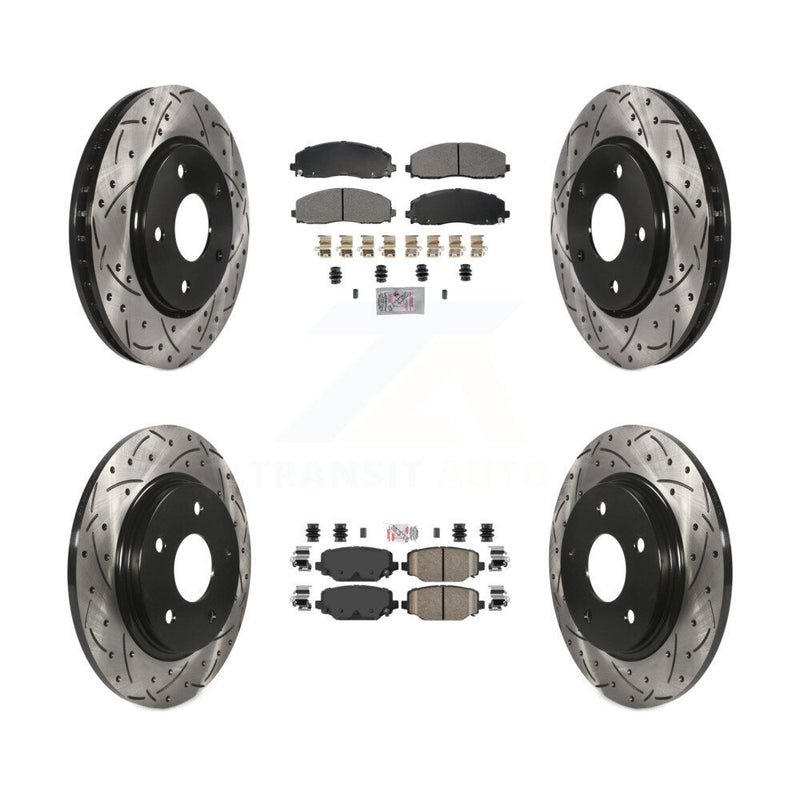 Transit Auto KDA-102763 Disc Brake Kit for 2017-2018 Dodge Grand Caravan - Front and Rear product image