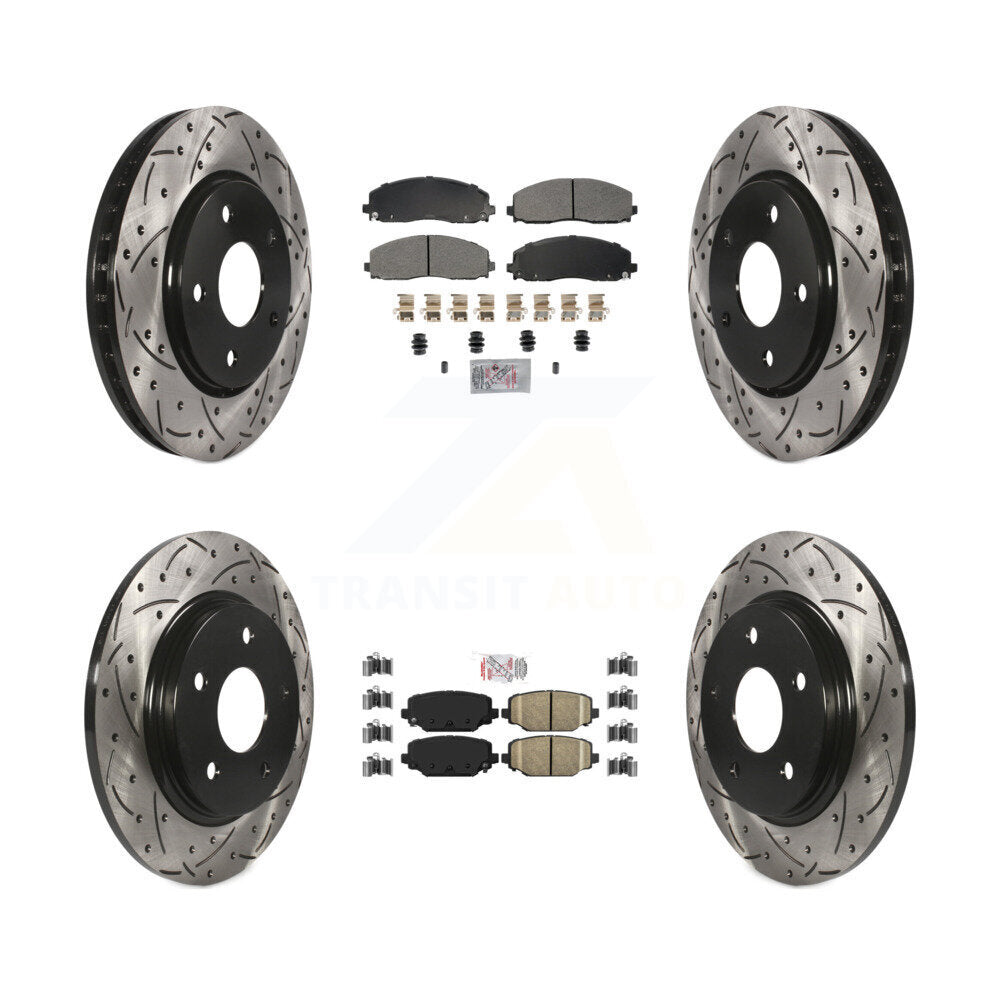 Transit Auto KDA-102764 Disc Brake Kit for 2017-2018 Dodge Grand Caravan - Front and Rear product image