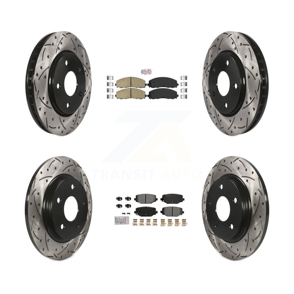 Transit Auto KDA-102765 Disc Brake Kit for 2017-2018 Dodge Grand Caravan - Front and Rear product image