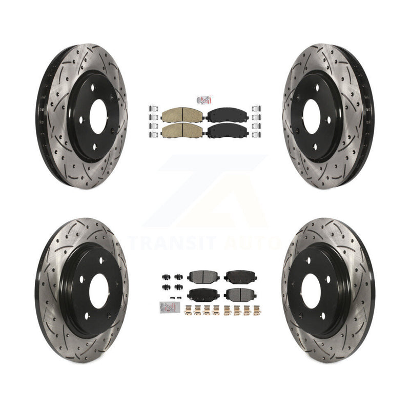 Transit Auto KDA-102765 Disc Brake Kit for 2017-2018 Dodge Grand Caravan - Front and Rear product image