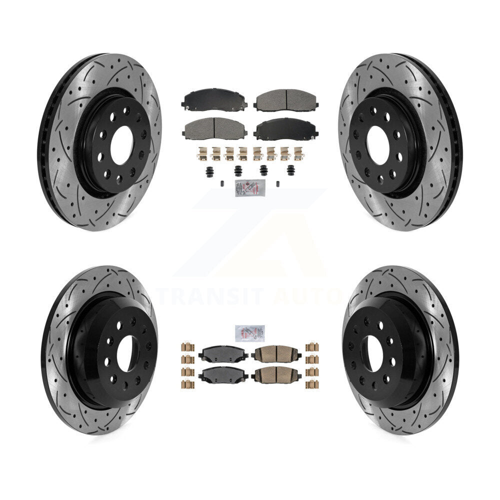 Transit Auto KDA-102767 Disc Brake Kit for 2018-2020 Jeep Wrangler - Front and Rear product image