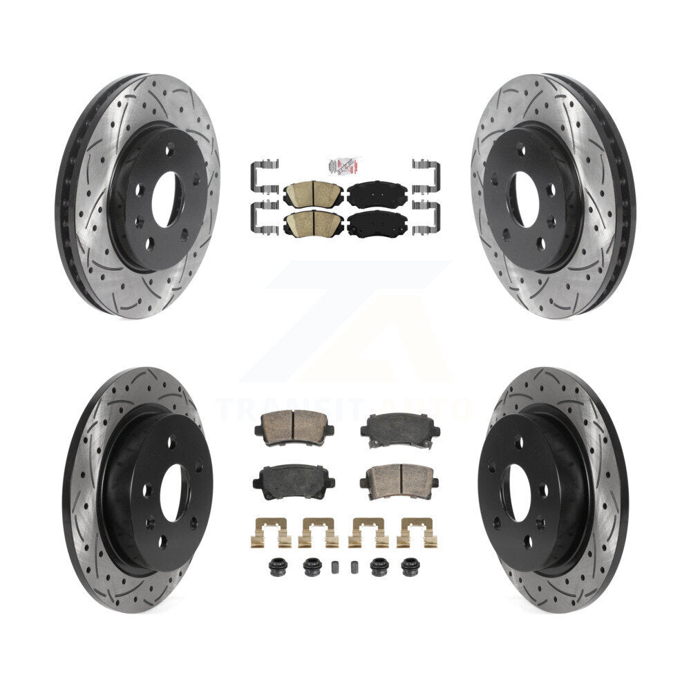 Transit Auto KDA-102812 Disc Brake Kit for 2013-2015 Chevrolet Malibu - Front and Rear product image