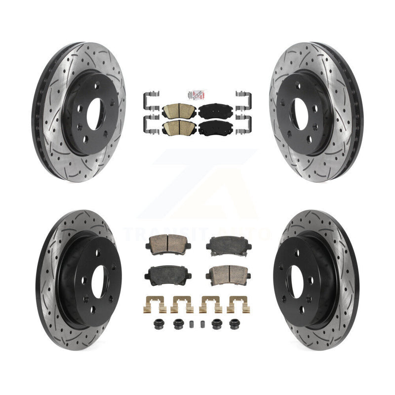 Transit Auto KDA-102812 Disc Brake Kit for 2013-2015 Chevrolet Malibu - Front and Rear product image