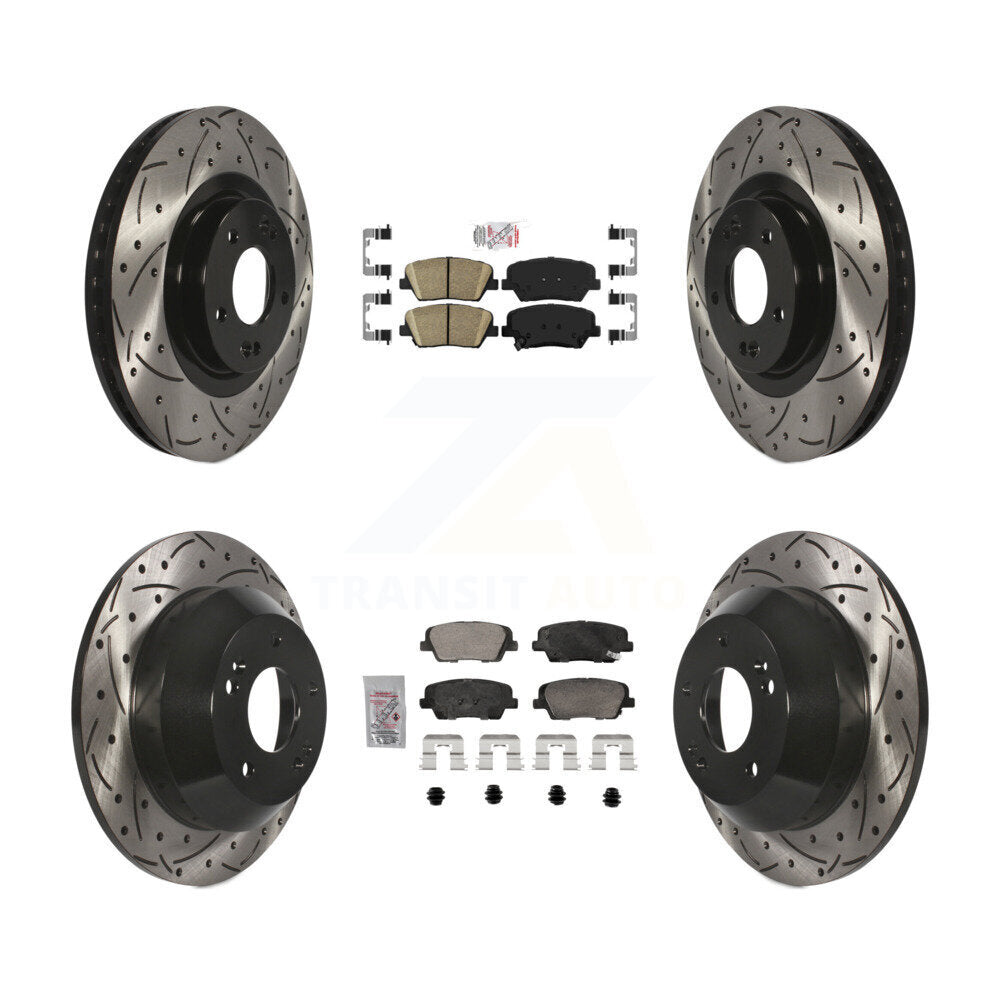 Transit Auto KDA-102844 Disc Brake Kit for 2013-2016 Kia Sorento, Hyundai Santa Fe Sport - Front and Rear product image