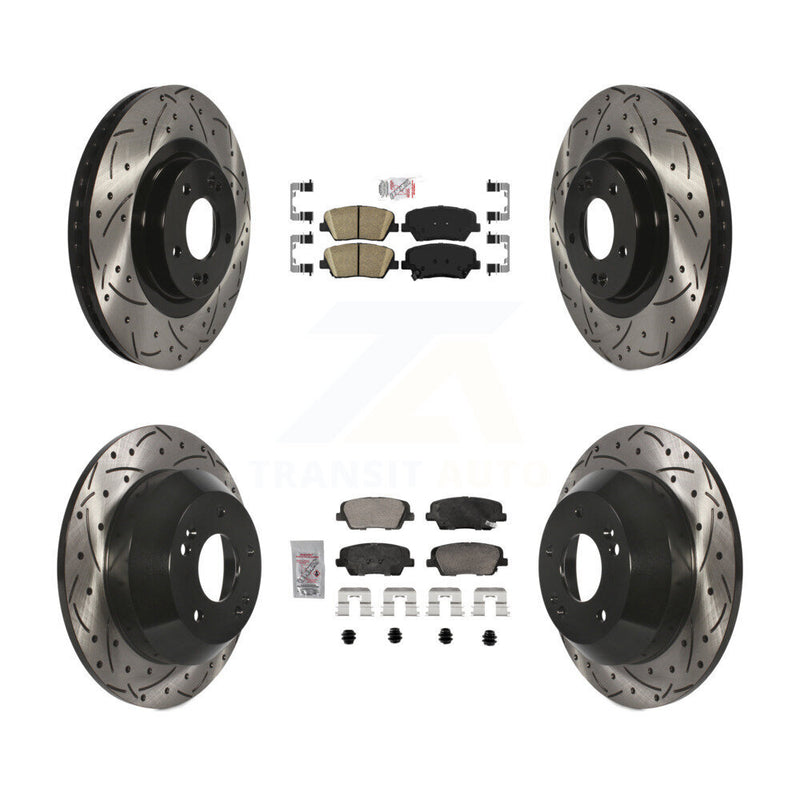 Transit Auto KDA-102844 Disc Brake Kit for 2013-2016 Kia Sorento, Hyundai Santa Fe Sport - Front and Rear product image