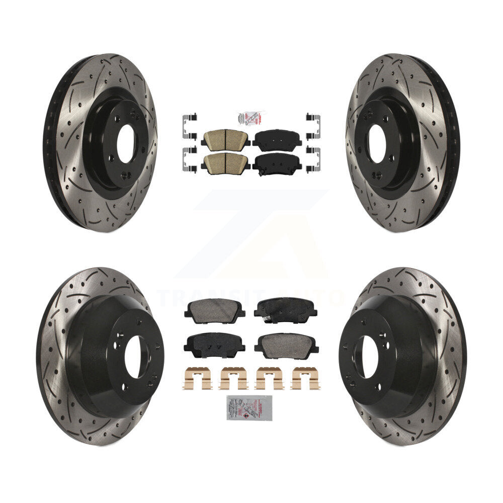 Transit Auto KDA-102845 Disc Brake Kit for 2013-2016 Kia Sorento, Hyundai Santa Fe Sport - Front and Rear product image