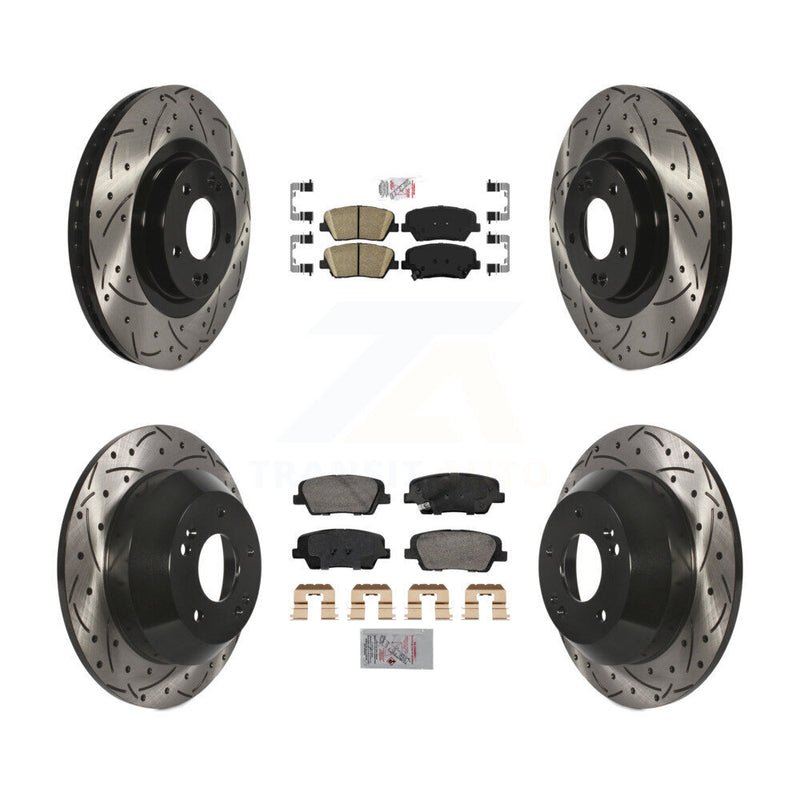 Transit Auto KDA-102845 Disc Brake Kit for 2013-2016 Kia Sorento, Hyundai Santa Fe Sport - Front and Rear product image