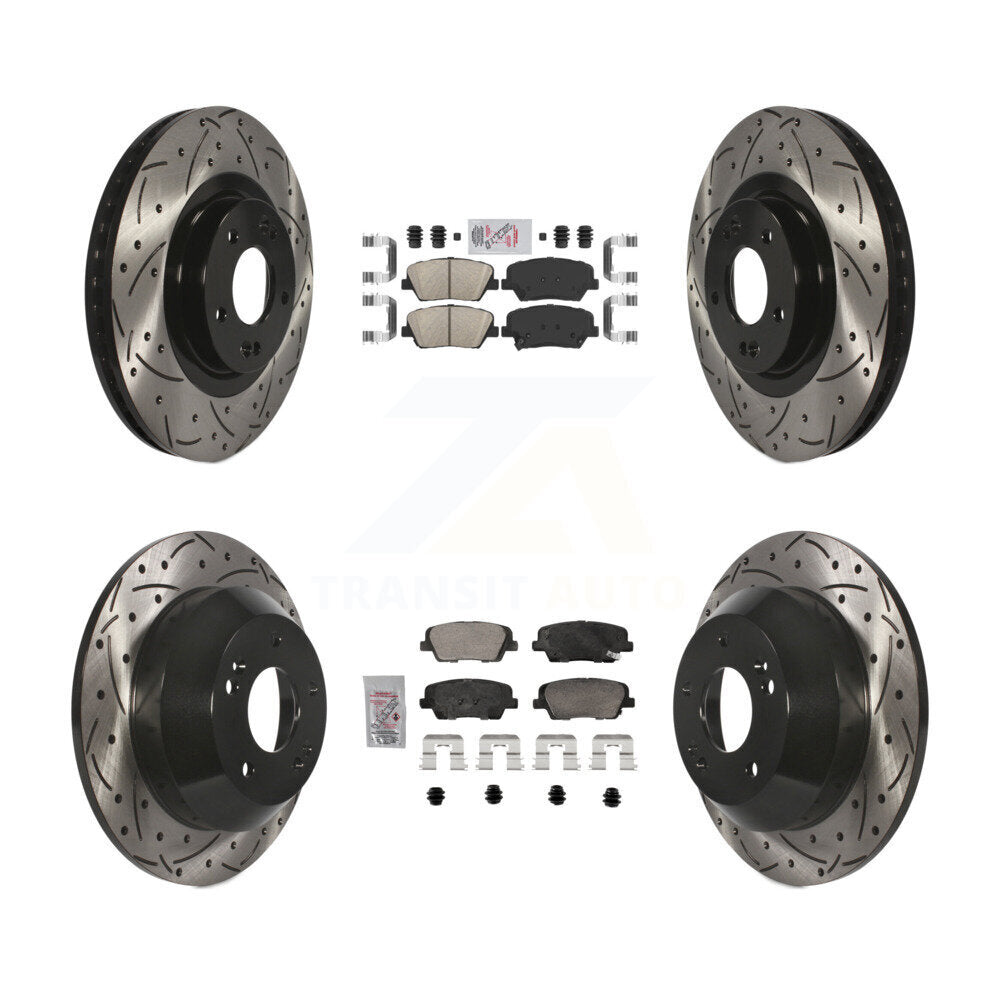 Transit Auto KDA-102846 Disc Brake Kit for 2013-2016 Kia Sorento, Hyundai Santa Fe Sport - Front and Rear product image