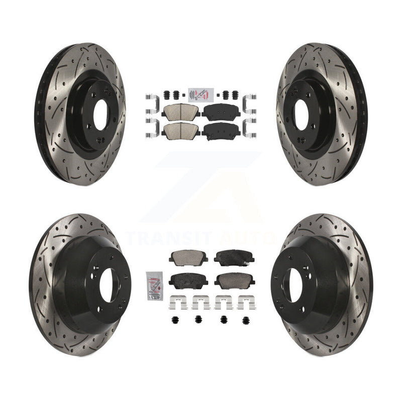 Transit Auto KDA-102846 Disc Brake Kit for 2013-2016 Kia Sorento, Hyundai Santa Fe Sport - Front and Rear product image