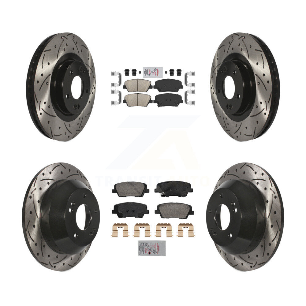 Transit Auto KDA-102847 Disc Brake Kit for 2013-2016 Kia Sorento, Hyundai Santa Fe Sport - Front and Rear product image