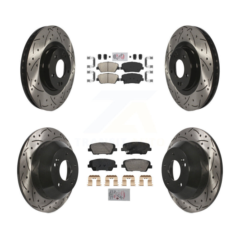 Transit Auto KDA-102847 Disc Brake Kit for 2013-2016 Kia Sorento, Hyundai Santa Fe Sport - Front and Rear product image