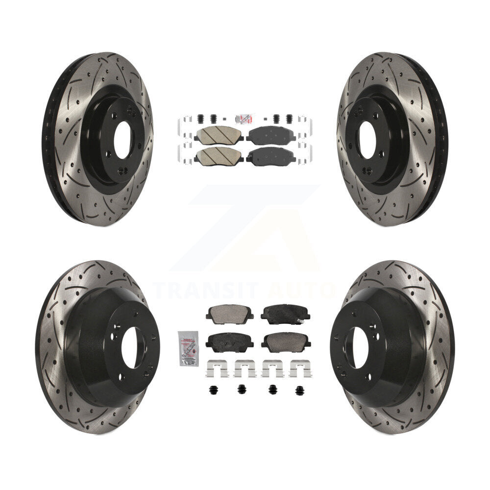 Transit Auto KDA-102884 Disc Brake Kit for 2013-2016 Hyundai Santa Fe, Hyundai Santa Fe XL - Front and Rear product image