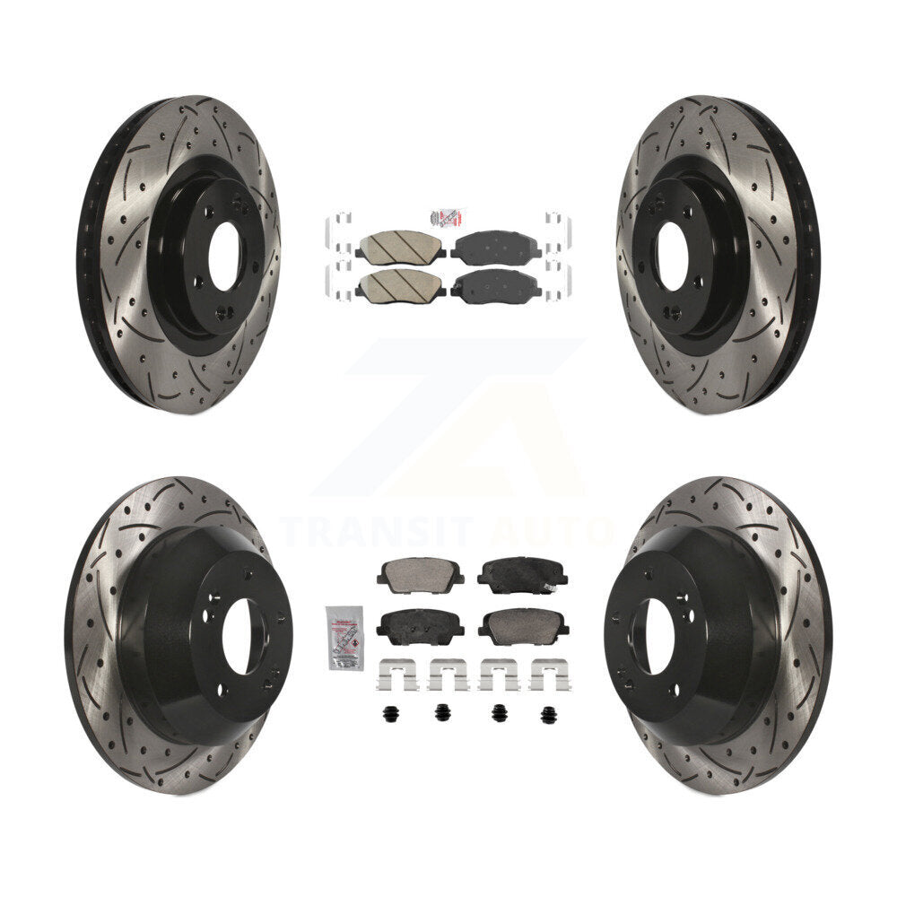 Transit Auto KDA-102886 Disc Brake Kit for 2013-2016 Hyundai Santa Fe, Hyundai Santa Fe XL - Front and Rear product image