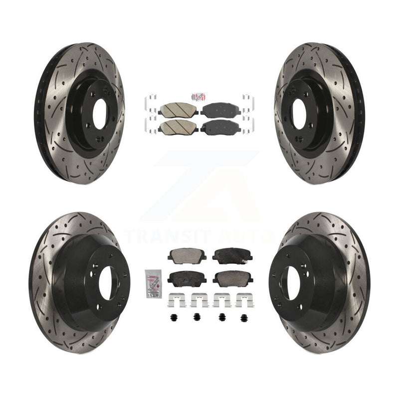 Transit Auto KDA-102886 Disc Brake Kit for 2013-2016 Hyundai Santa Fe, Hyundai Santa Fe XL - Front and Rear product image