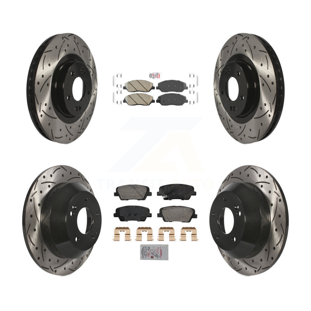 Transit Auto KDA-102887 Disc Brake Kit for 2013-2016 Hyundai Santa Fe, Hyundai Santa Fe XL - Front and Rear product image