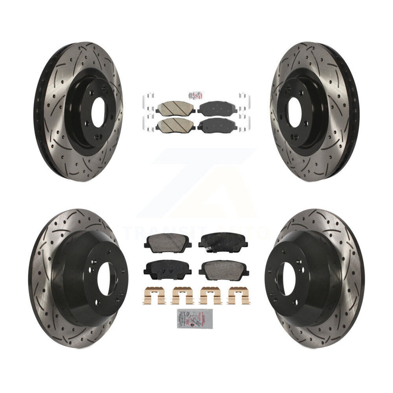 Transit Auto KDA-102887 Disc Brake Kit for 2013-2016 Hyundai Santa Fe, Hyundai Santa Fe XL - Front and Rear product image