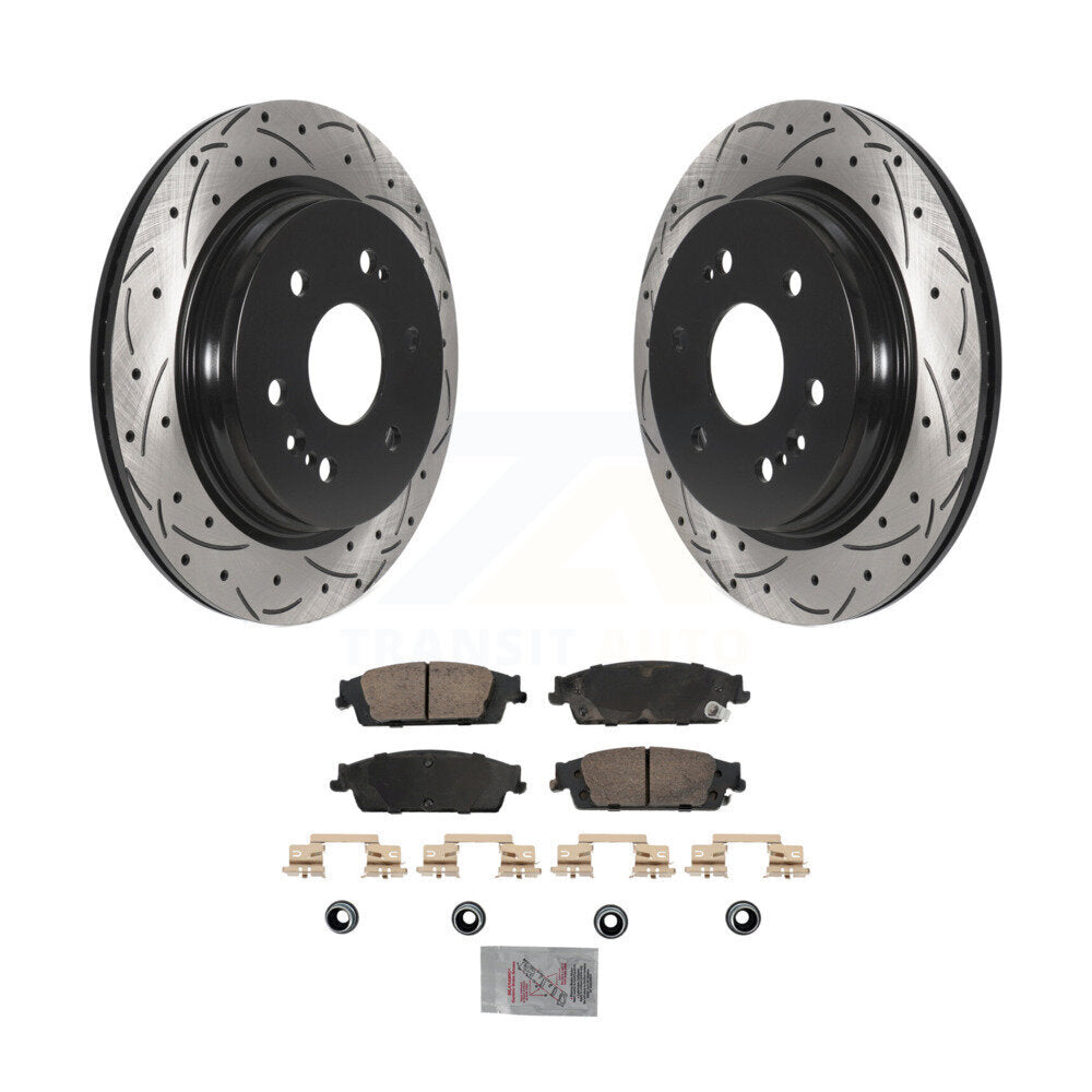 Transit Auto KDA-102907 Disc Brake Kit for 2019 Chevrolet Silverado 1500 LD, GMC Sierra 1500 Limited - Rear product image