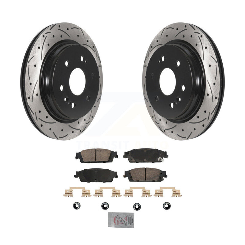 Transit Auto KDA-102907 Disc Brake Kit for 2019 Chevrolet Silverado 1500 LD, GMC Sierra 1500 Limited - Rear product image