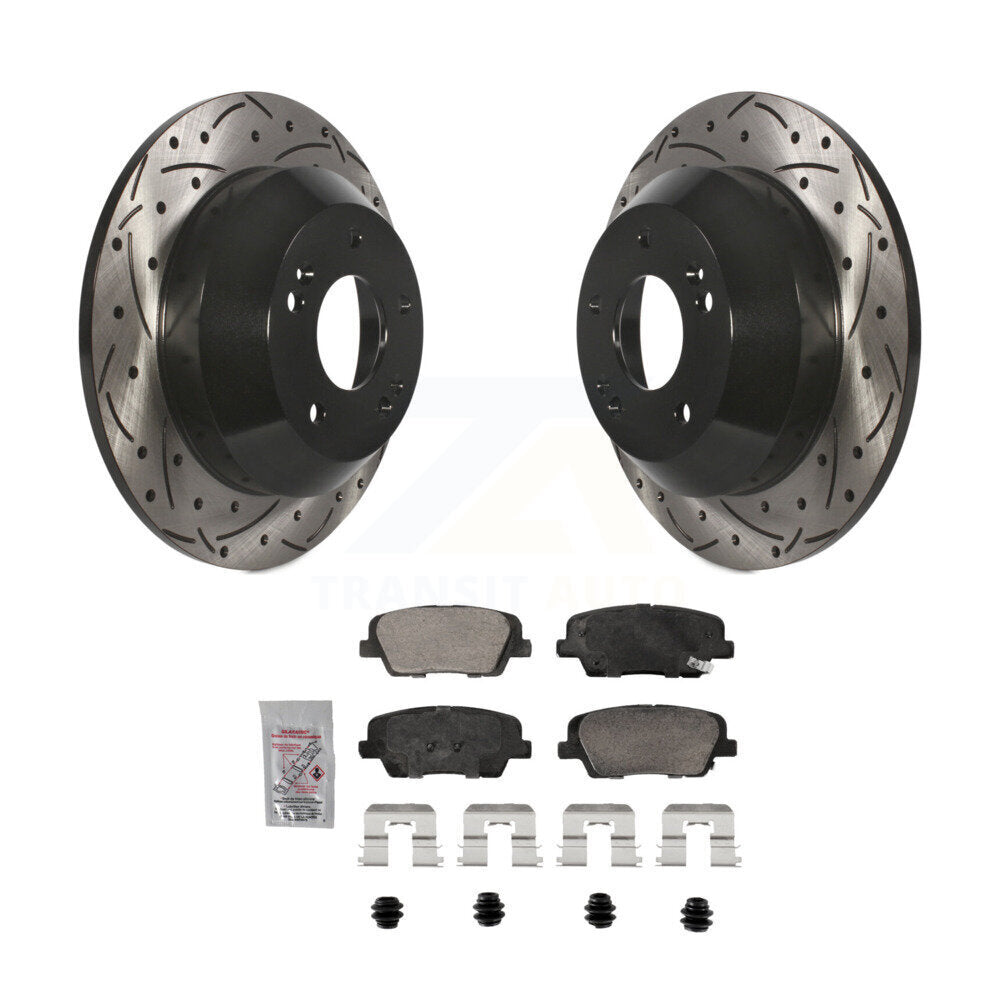 Transit Auto KDA-102911 Disc Brake Kit for 2010-2016 Kia Sorento, Hyundai Santa Fe Sport, Hyundai Santa Fe XL & more - Rear product image