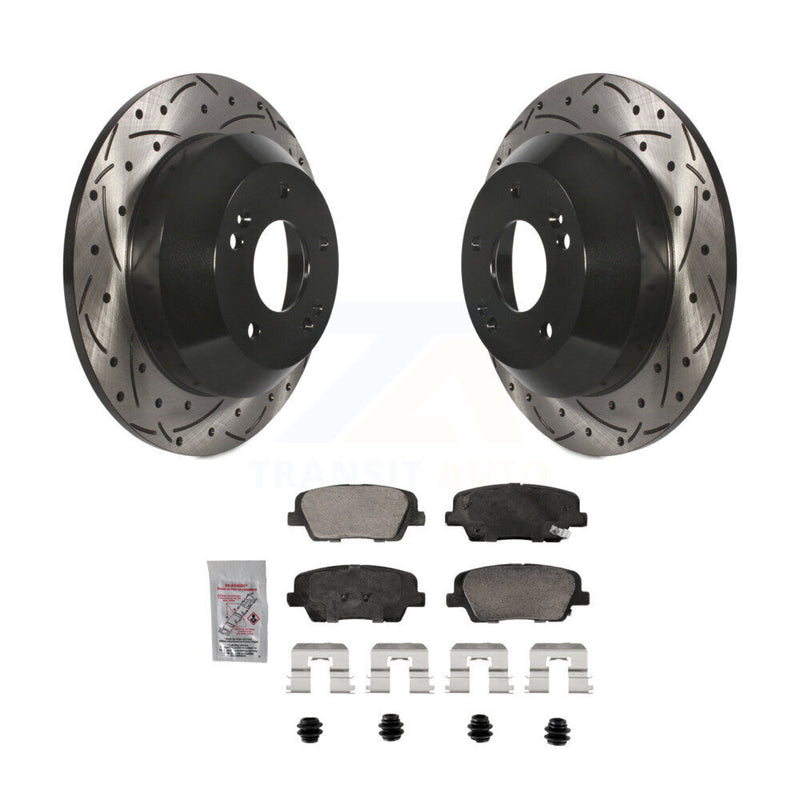 Transit Auto KDA-102911 Disc Brake Kit for 2010-2016 Kia Sorento, Hyundai Santa Fe Sport, Hyundai Santa Fe XL & more - Rear product image
