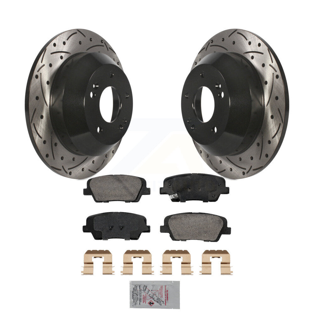 Transit Auto KDA-102912 Disc Brake Kit for 2010-2016 Kia Sorento, Hyundai Santa Fe Sport, Hyundai Santa Fe XL & more - Rear product image